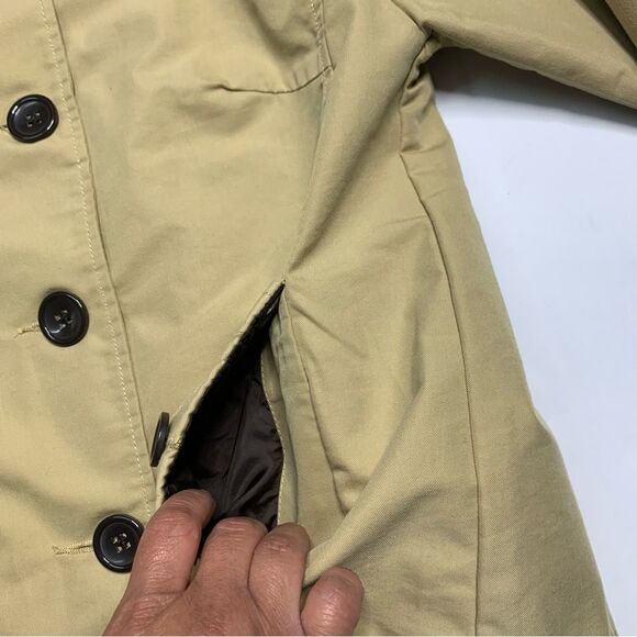 Merona Lightweight Short length Trench-coat style Jacket Tan - Picture 4 of 6